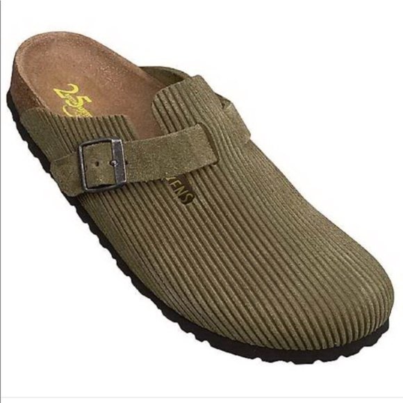 Birkenstock Shoes - Birkenstock 38 Olive 25th Boston Anniversary Clog